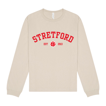University Print Long Sleeve T Shirt
